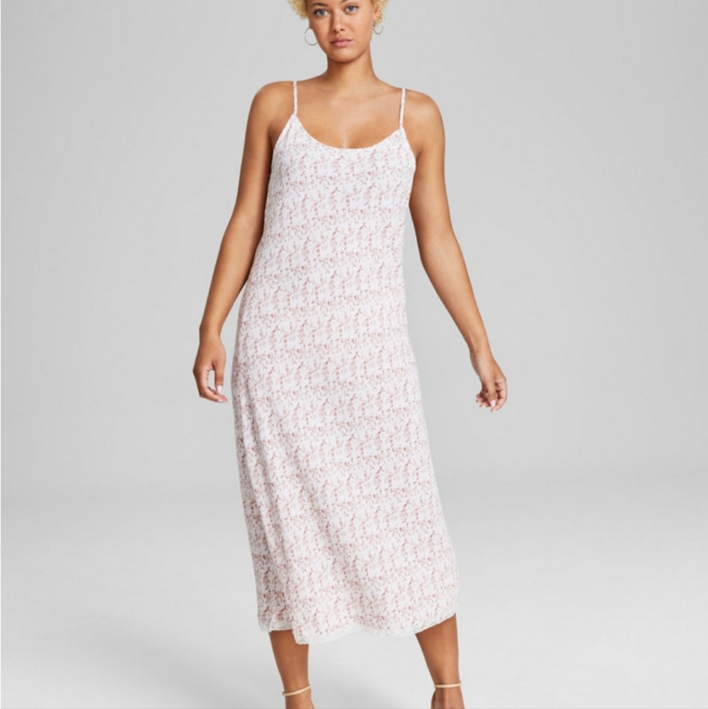 Floral Spaghetti Strap Midi Dress "And Now This" size xs. New - Picture 6 of 17